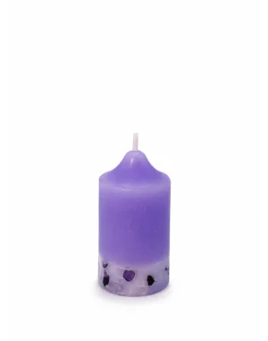 Candela con Pietre di Fluorite Mini